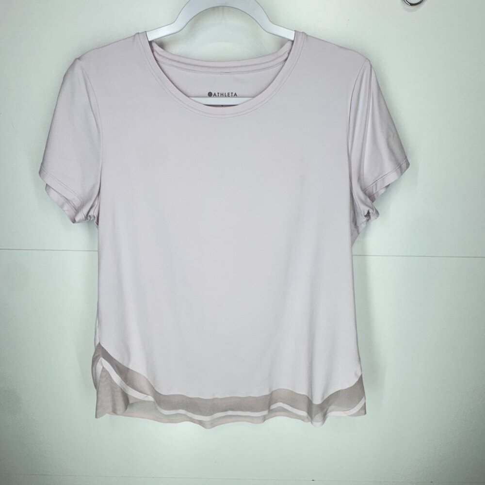 Athleta Cadence Tee in Light Pink - Picture 9 of 11